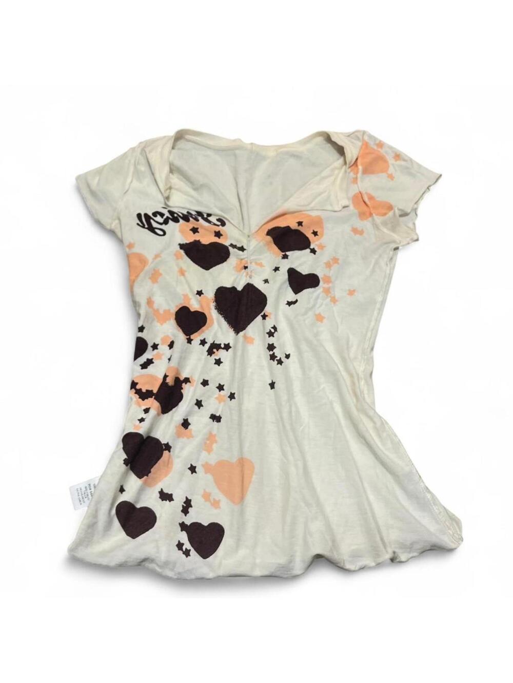 Y2K Juicy Couture heart shirt